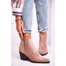 FB2 Women's Khaki Loud High Heel Boots beige pink 2 FB2 Women's Khaki Loud High Heel Boots beige pink 2