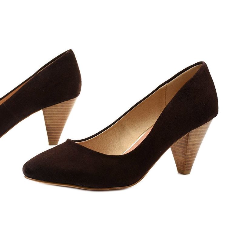 brown suede pumps shoes