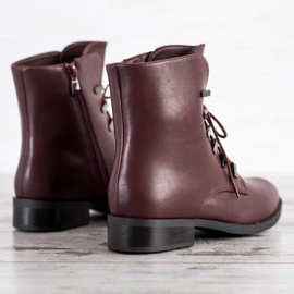 SHELOVET Classic burgundy boots red 1 SHELOVET Classic burgundy boots red 1