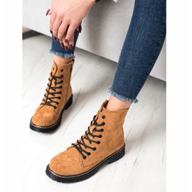 Small Swan Camel Suede Trappers brown 1