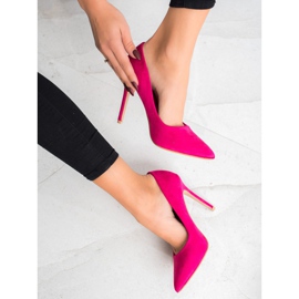 Renda Suede heels pink 1