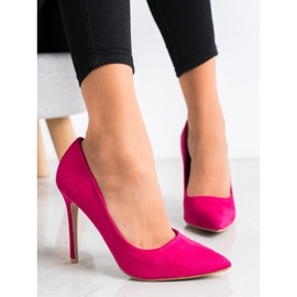 Renda Suede heels pink 2