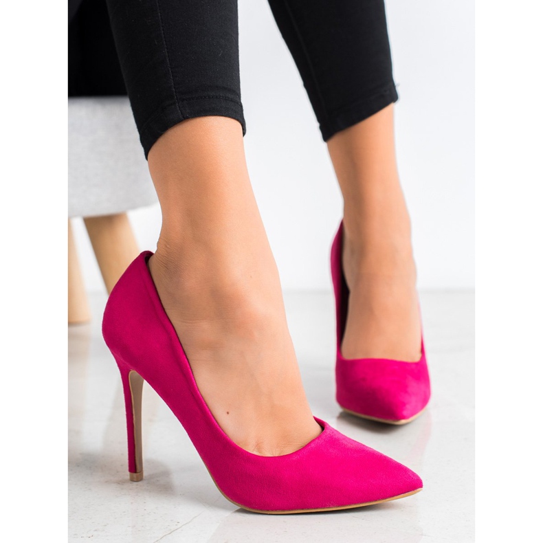 Renda Suede heels pink 2