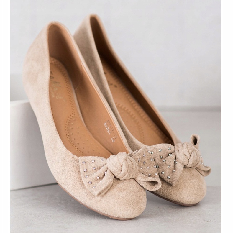 Fama Wedge Ballerina beige 1