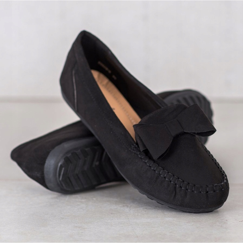 Fama Loafers With A Bow black 1