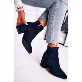 Vinceza Women's Boots Warm Eco Suede Navy Blue So Good 2
