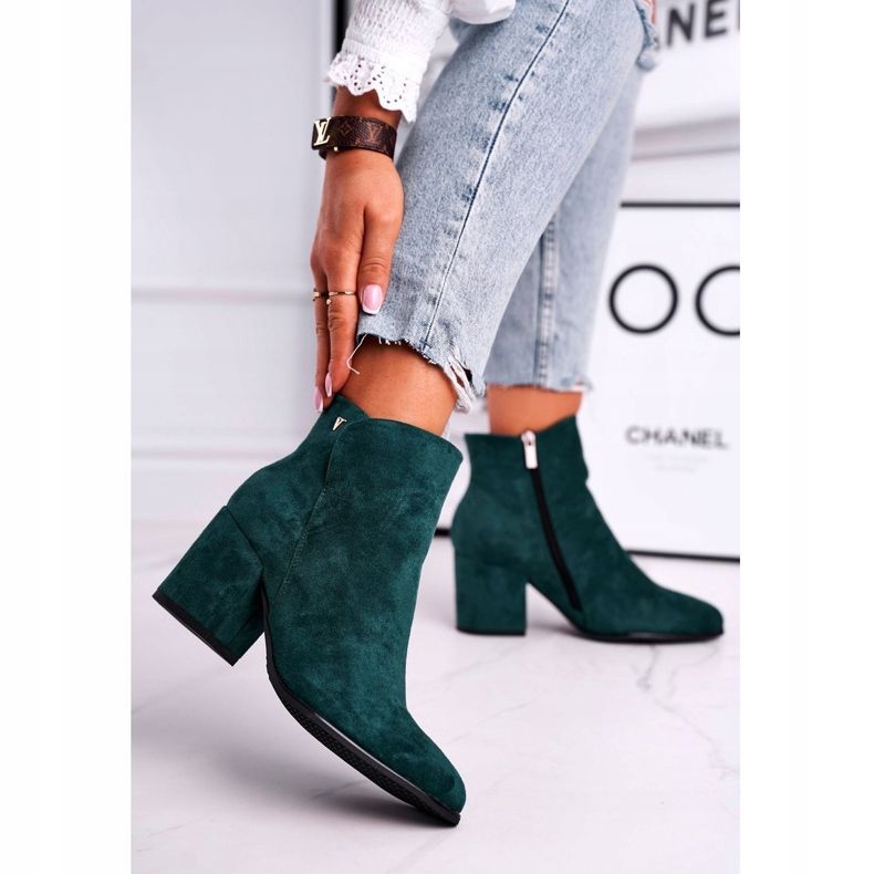 Vinceza Women's Boots Warm Eco Suede Green So Good 1