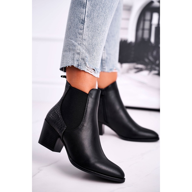 Women's Boots On High Heel Sergio Leone Black BT613 1