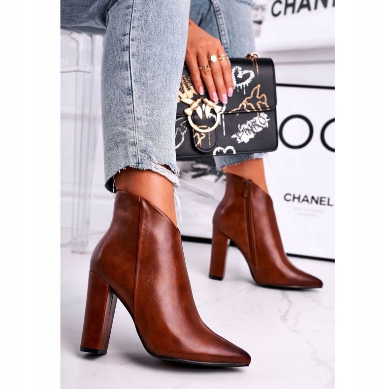 Marquiiz Women's Boots On High Heel Camel Rise Up brown 1