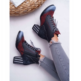 Women's Leather Maciejka Boots Black 03190 multicolored 3