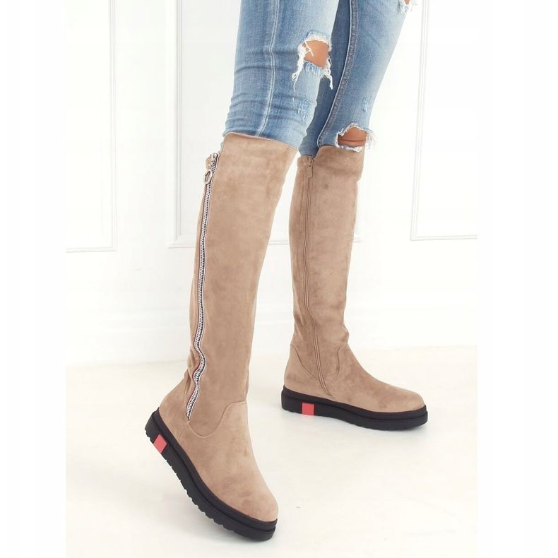 Flat beige musketeers NS136P Beige 1