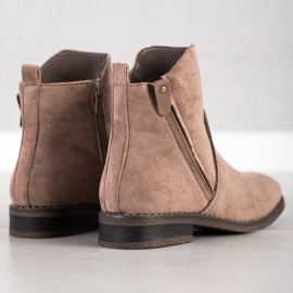 Evento Comfortable Casual Boots beige 1