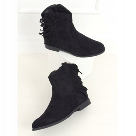 Black Boho style boots, black 688-A99 Black 2