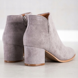 Bella Paris Stylish high-heeled boots grey 1
