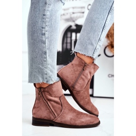 Women's Cowboy Boots with Flat Heel Khaki Plemmi beige 2