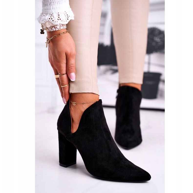 MSMG Women's Boots On Heel Cut Black Voom 1