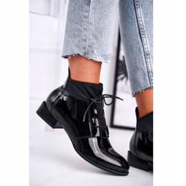 Women's Boots Leather Maciejka Black 04744-01 2