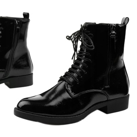 Black women's workery boots A8315 / B 1