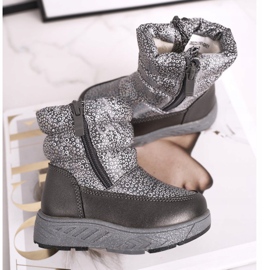 EVE Children's Wool Warm Snow Boots Gray Cruella grey 1