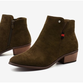 Brown flat ankle boots 20Y8039-6 1