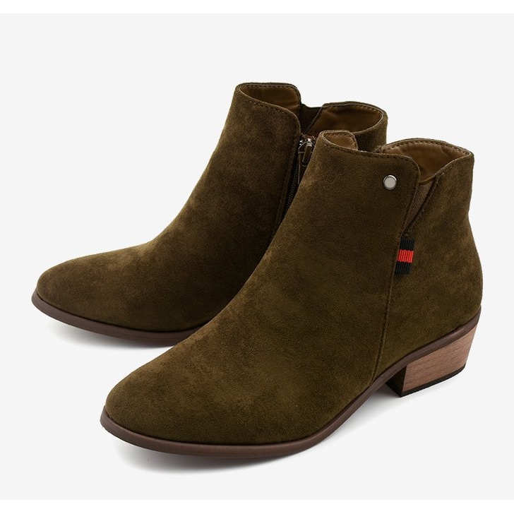 Brown flat ankle boots 20Y8039-6 2