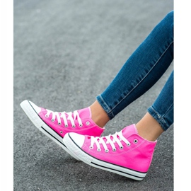 SHELOVET High Sneakers pink 1