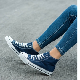 SHELOVET High Sneakers blue 1 SHELOVET High Sneakers blue 1