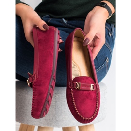 Fama Suede loafers red 1