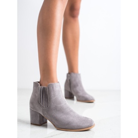 Bella Paris Short Suede Booties beige 1