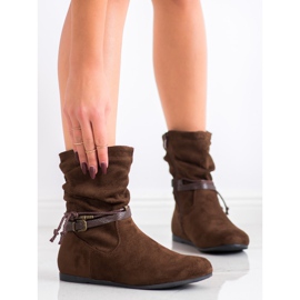 SHELOVET Fashionable suede boots brown 2 SHELOVET Fashionable suede boots brown 2