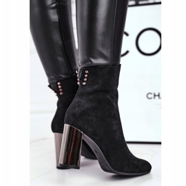 Women's Boots On A Heel Black Trens 2