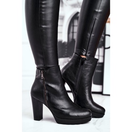 Women's Boots On A Heel Black Eugene 2