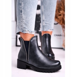 Women's Boots Warm Navy Blue Starry 2
