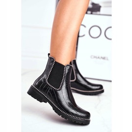 Women's Booties Chelsea boots Warm Black Elvina 2