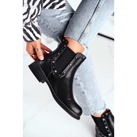 Women's Black Booties Jodhpur boots Visible 2