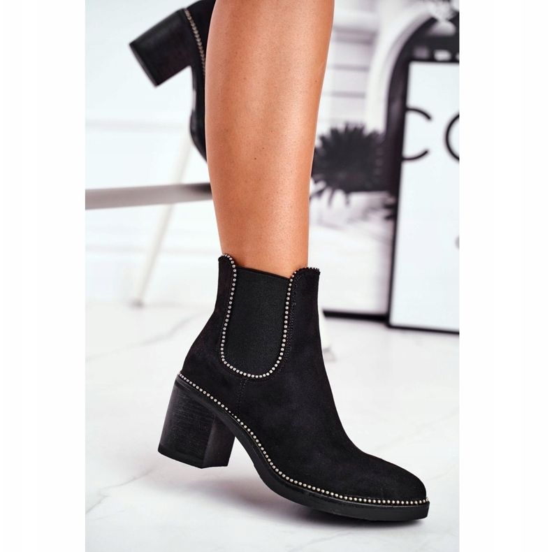 Women's Boots On High Heel Black Let Me 1