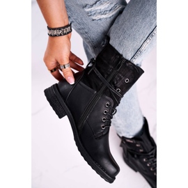 Women's Worker Boots Black 2