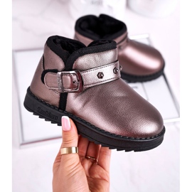 Apawwa Warm children's snow boots Jinnie gray multicolored grey 1