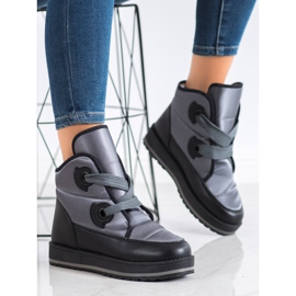SHELOVET Fashionable snow boots grey 1