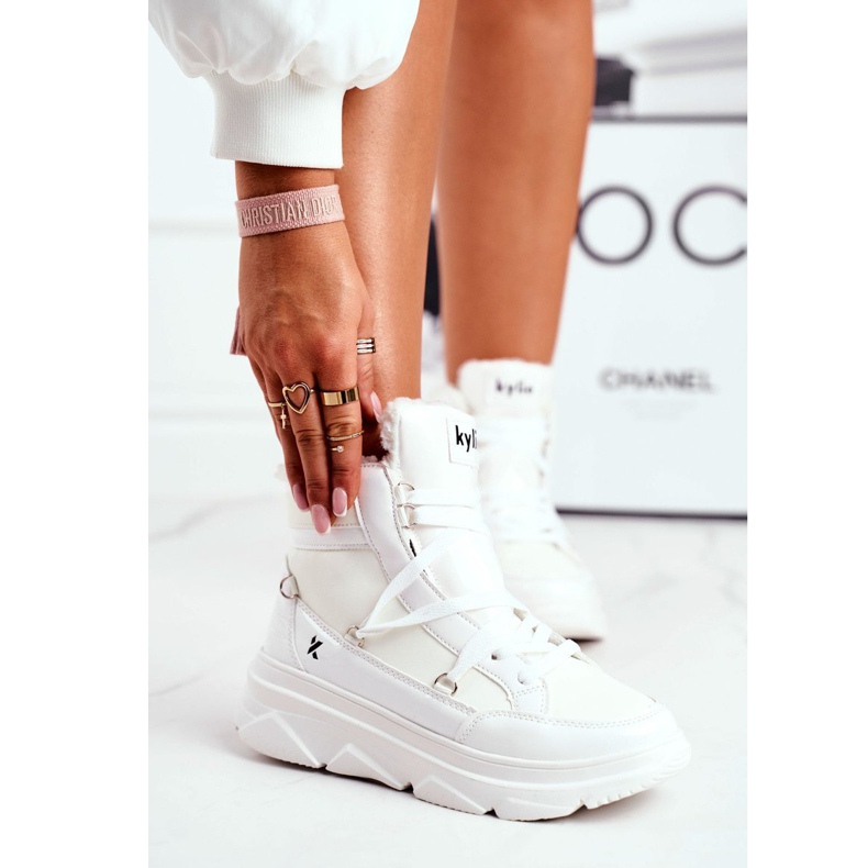 Kylie Crazy Women's Sneakers White Snow boots Missy 1 Kylie Crazy Women's Sneakers White Snow boots Missy 1