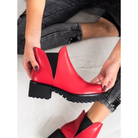 Super Mode Eco leather slip-on boots red 2