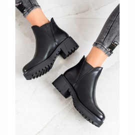Super Mode Eco leather slip-on boots black 2