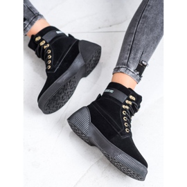 Weide Fashion tied ankle boots black 2
