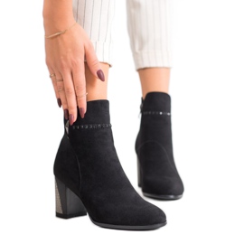 Goodin Elegant suede boots black 1