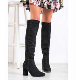 Goodin Black suede boots 1