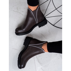 SHELOVET Stylish Chelsea boots grey 1