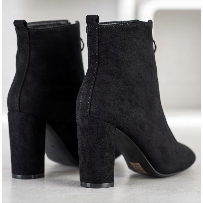 WELLSPRING Boots With Decorative Zipper black 1