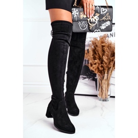 Women's boots Sergio Leone lycra black KZ281 2