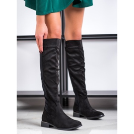 Anesia Paris Flat Heel Boots black 1
