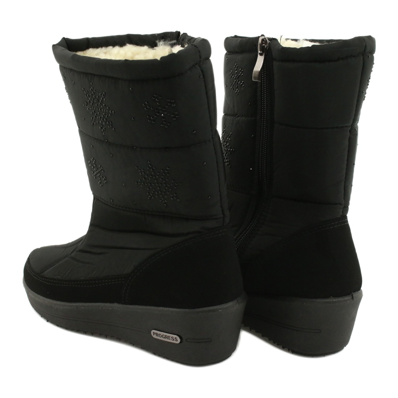 Light Fur Snow Boots Progress 20-01 black 4
